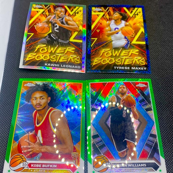 Topps Chrome 2023 4 blue/green Refractor Lot + Rookie - NO DUPLICATES - Picture 1 of 1